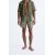 Zara Шорты для плавания из технической ткани с эффектом мятости, Цвет: Хаки, Размер: M, изображение 4