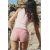 Zara Футболка с круглым вырезом и изношенным эффектом, выполненная из смеси хлопка, Цвет: Розовый, Размер: S, изображение 5
