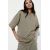 Zara Кофта с эффектом потертости из мягкого плюша с короткими рукавами , Цвет: Зеленый, Размер: L, изображение 3