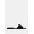 Zara  flat criss-cross leather slider sandals , Цвет: Черный, Размер: 41, изображение 5