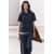Zara Футболка из плотного хлопка, Цвет: Синий, Размер: XS, изображение 5