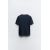 Zara Футболка из плотного хлопка, Цвет: Синий, Размер: XS, изображение 7