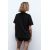 Zara Футболка из тяжелого хлопка, Цвет: Черный, Размер: L, изображение 2