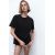 Zara Футболка из тяжелого хлопка, Цвет: Черный, Размер: L, изображение 3