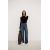 Zara Топ из полупрозрачного хлопкового креп-ткани, Цвет: Черный, Размер: S