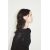 Zara Топ из полупрозрачного хлопкового креп-ткани, Цвет: Черный, Размер: S, изображение 2