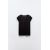 Zara Футболка из 100% хлопка, Цвет: Черный, Размер: S, изображение 6