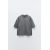 Zara Футболка с коротким рукавом из интерлока , Цвет: Серый, Размер: S, изображение 6