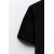 Zara Футболка с втачными короткими рукавами, округлым вырезом и облегающим кроем, Цвет: Черный, Размер: S, изображение 7