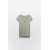 Zara Футболка из вискозы с круглым вырезом и очень короткими рукавами, Цвет: Зеленый, Размер: S, изображение 4