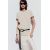 Zara Футболка из хлопковой пряжи с финишной обработкой ферментами, Цвет: Бежевый, Размер: M, изображение 2