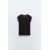 Zara Футболка из 100% хлопка, Цвет: Черный, Размер: XS, изображение 2