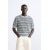 Zara Вязаная футболка с коротким рукавом, выполненная в технике крючком, Цвет: Синий, Размер: M (US M)