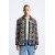 Zara Кардиган-рубашка с воротником и свободным кроем, изготовленный из открытой текстурированной ткани, Цвет: multicolor, Размер: S-M (US S-M)