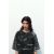 Zara Футболка с эффектом выцветания и надписью , Цвет: Черный, Размер: L, изображение 2