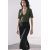 Zara Футболка с v-образным вырезом из текстиля 100% вискоза, Цвет: Зеленый, Размер: S, изображение 4
