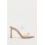 Zara Сандалии на высоком каблуке из винила с деталями кольца , Цвет: Бежевый, Размер: 35, изображение 3