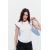 Zara Футболка с круглым вырезом и короткими рукавами, украшенная стразами, Цвет: multicolor, Размер: S, изображение 3