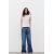 Zara Футболка без рукавов с накатом из цветочных аппликаций на круглом вырезе, Цвет: Белый, Размер: S