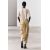Zara Футболка из смеси хлопка и льна, Цвет: Коричневый, Размер: L, изображение 3