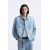 Zara Облегающая джинсовая куртка с запахом , Цвет: Синий, Размер: S (US S), изображение 2