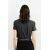 Zara Футболка с круглым вырезом и короткими рукавами, Цвет: Серый, Размер: XS, изображение 3
