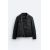 Zara Кожаная куртка байкер , Цвет: Черный, Размер: S (US S), изображение 7