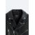 Zara Кожаная куртка байкер , Цвет: Черный, Размер: S (US S), изображение 9