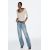 Zara Футболка с круглым вырезом и 3/4 рукавами из полиамида , Цвет: Бежевый, Размер: S