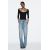 Zara Футболка из полиамида с круглым вырезом , Цвет: Черный, Размер: S