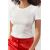 Zara Футболка из хлопка supima® cotton , Цвет: Белый, Размер: S, изображение 3