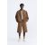 Zara Утепленная куртка-бомбер с текстурным рисунком , Цвет: Коричневый, Размер: S (US S), изображение 2