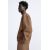 Zara Утепленная куртка-бомбер с текстурным рисунком , Цвет: Коричневый, Размер: S (US S), изображение 3
