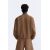 Zara Утепленная куртка-бомбер с текстурным рисунком , Цвет: Коричневый, Размер: S (US S), изображение 6