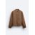 Zara Утепленная куртка-бомбер с текстурным рисунком , Цвет: Коричневый, Размер: S (US S), изображение 8