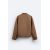 Zara Утепленная куртка-бомбер с текстурным рисунком , Цвет: Коричневый, Размер: S (US S), изображение 9