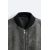 Zara Куртка "бомбер" из кожи с эффектом старения, Цвет: Черный, Размер: L-XL (US L-XL), изображение 8