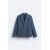 Zara Раскроенный блейзер из хлопкового твила, Цвет: Синий, Размер: S (US S), изображение 7