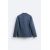 Zara Раскроенный блейзер из хлопкового твила, Цвет: Синий, Размер: S (US S), изображение 8
