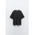 Zara Футболка из эластичной трикотажной ткани с компактным, мягким и непрозрачным плетением, Цвет: Серый, Размер: M, изображение 6