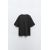 Zara Футболка из эластичной трикотажной ткани с компактным, мягким и непрозрачным плетением, Цвет: Серый, Размер: M, изображение 7