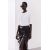 Zara Футболка из смеси хлопка и льна, Цвет: Белый, Размер: S, изображение 2