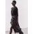 Zara Футболка из смеси хлопка и льна, Цвет: Черный, Размер: S, изображение 3