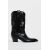 Zara Сапоги ковбоя на каблуке , Цвет: Черный, Размер: 35, изображение 5