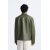 Zara Куртка-рубашка из искусственной кожи , Цвет: Зеленый, Размер: XL (US XL), изображение 3