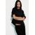 Zara Футболка с разделителем interlock oversize , Цвет: Черный, Размер: S, изображение 4