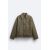 Zara Куртка в стиле кожи с объемным кроем , Цвет: Бежевый, Размер: L (US L), изображение 7