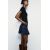 Zara Футболка с круглым вырезом и короткими рукавами сохраняет ребристый верх, средний вес, узкий крой, нормальную длину, Цвет: Черный, Размер: S, изображение 3