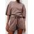 Zara Водолазка с короткими рукавами и ребристым плюшевым материалом , Цвет: Оранжевый, Размер: S, изображение 2