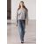Zara Основной вязаный свитшот , Цвет: Серый, Размер: S